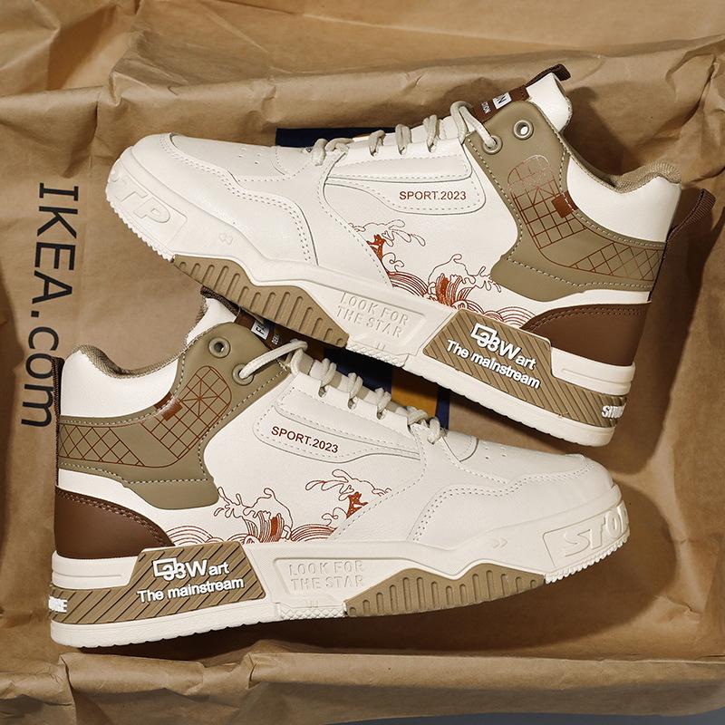 

Men s shoes new summer high-top shoes men s college style ins shoes youth versatile sports shoes 44