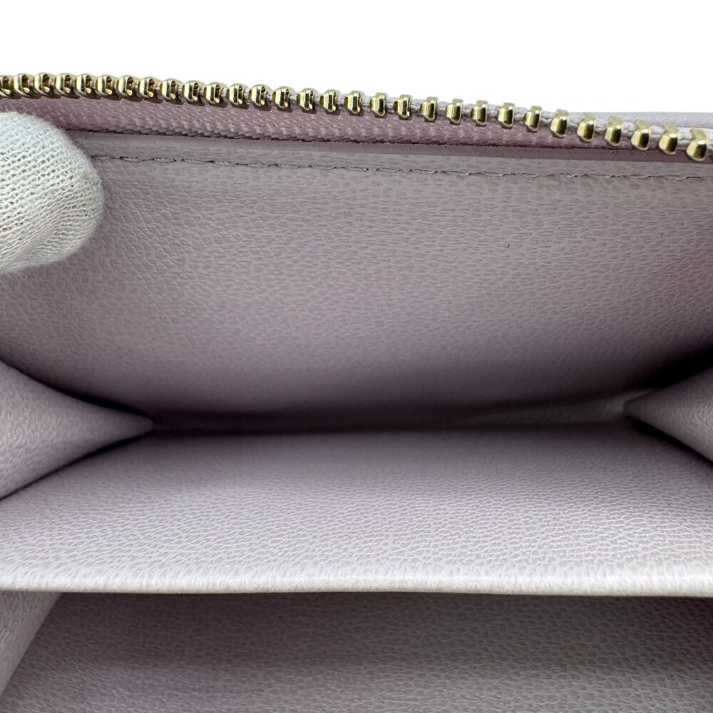 Louis Vuitton M25705 Compact Wallet Monogram Leather Portefeuille Lou Bifold Wallet Misty Lilac Leather Women Used