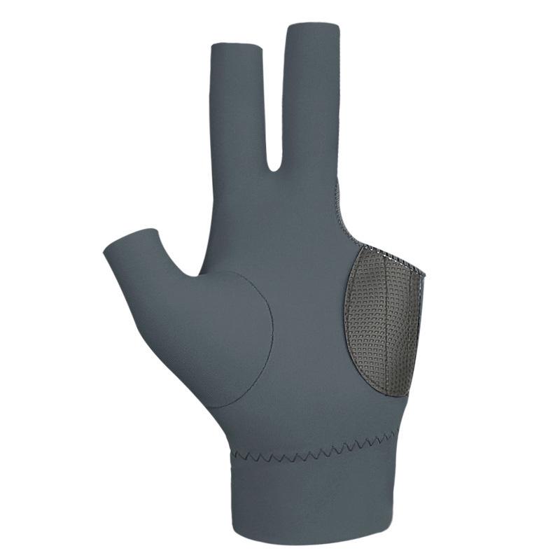 Lightweight, breathable, non-slip three-finger gloves for men and women, perfect billiards/pool hand protectors.