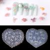 1Pcs Silicone Nail Mold Heart Shaped Butterfly Bow Flower 3D Nail Template Nail Art Decorations Nail Art Mold Manicure Tool