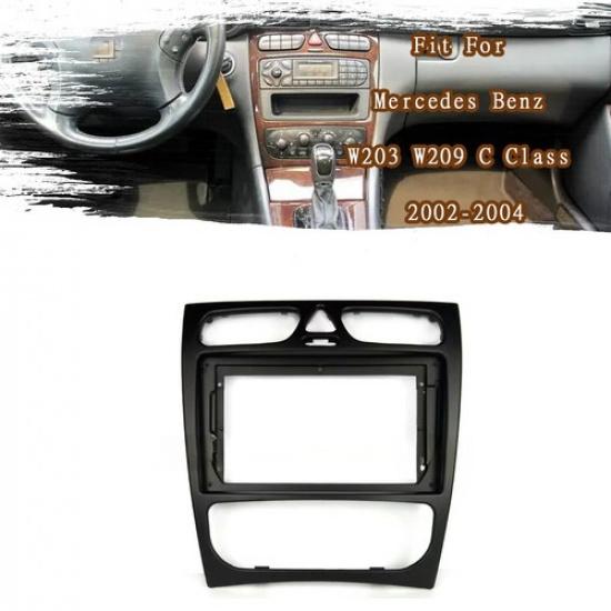 

Fascia Stereo Bezel Panel Frame Trim For Mercedes Benz W203 W209 C Class 02-04-W
