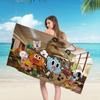 The Amazing Funny W-world Of Gumball Microfiber Blanket Quick Drying Beach Oversized Printing Super Absorbent Pool Towel Blanket