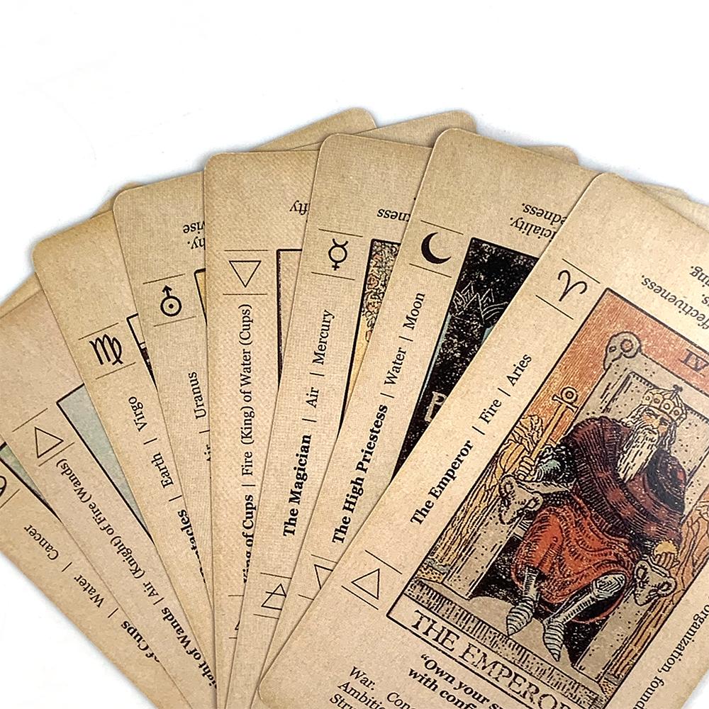 Meaning Tarot Card A 78 Cards Classic Design for Beginners & Pro ,Ideal for Divination, Meditation Halloween and Christmas Games