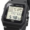 Casio World Time Digital Unisex Watch with Biomass Plastic Overseas Model LF-30W-1A Band, Black, [Used]