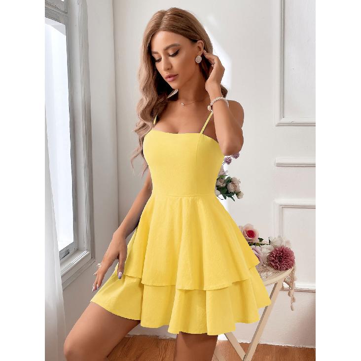 Neues Frühlings- und Sommerkleid für den Urlaub im Alltag, Pendeln, Arbeit, bequem, sexy, elegant, Damenmode, bedruckt