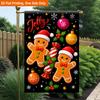 2D Flat - 2D Flat Printing Garden Flag 1pc, Christmas Celebration Design Durable Single-Sided Print Yard Flag, Garden & Home Holiday Decoration, 29.97