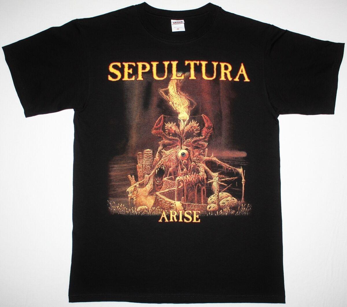 SEPULTURA ARISE SOULFLY NAILBOMB CAVALERA CONSPIRACY TESTAMENT NEW BLACK T-SHIRT Unisex T-Shirt XXL