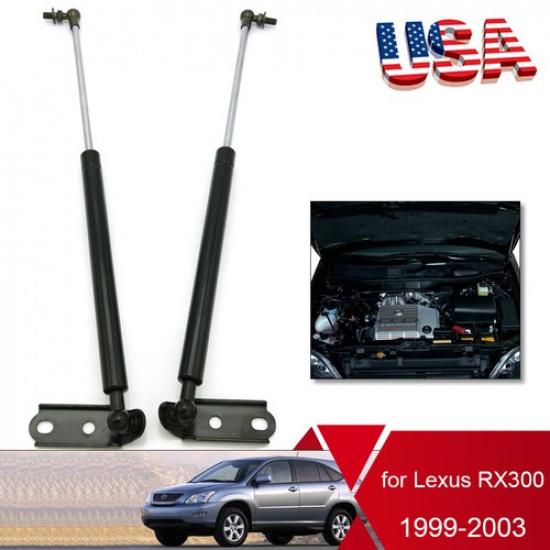2Pcs Car Front Hood Lift Support Gas Shock Struts For Lexus RX300 1999-2003