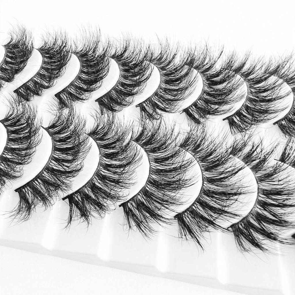 Messy Fried Hair Artificial Imitation Mink Eyelashes False Eyelashes Faux Mink Eyelashes Ten Pairs