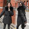 New Loose Korean Version Fur Collar with Down, Down Cotton Clothes Winter Coat
