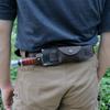 TOURBON Knife Sheath Belt Case for Straight Handmade Leather Sheath with Flint Holder for Petty and Airsoft Knives, Knives, Camping, BBQs, Fishing,