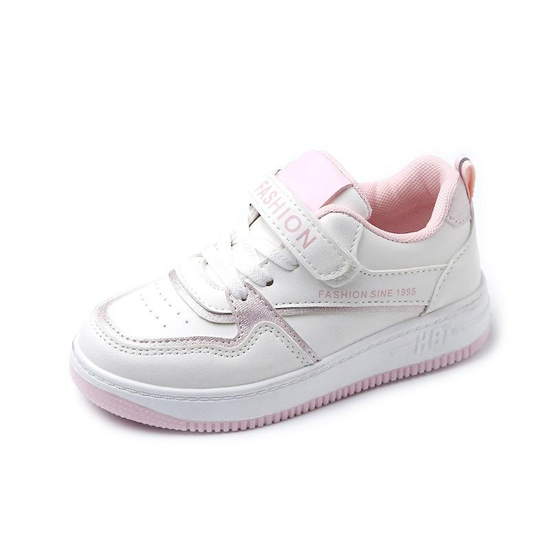 Girls shoes sports shoes 2025 autumn new children's casual board shoes low-top Internet celebrity baby girl breathable white shoes