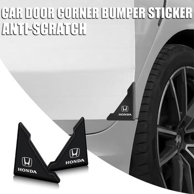 2/4Pcs Car Door Corner Anti-Scratch Cover Protection Stickers For Accord XR-V Jazz Odyssey Civic CR-V Fit Auto Accessories