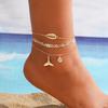 4pc/set Bohemia Shell Chain Anklet Sets For Women Sequins Ankle Bracelet On Leg Foot Trendy Summer Beach Jewelry Gifts 2023 New