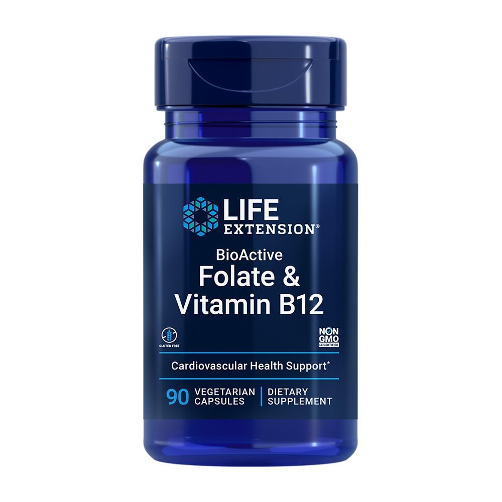 

BioActive Folate & Vitamin B12, 90 Veg Capsules