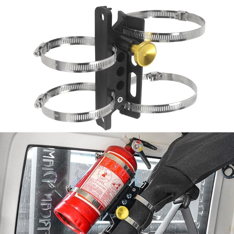 Vehicle Fire Extinguishers Holder Mount Bracket Fixing Device for ATVs UTV Models Quick Release Design