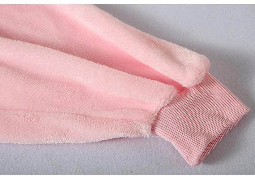 Unisex Winter Fleece Robe - Thick, Warm, Outdoor & Home Mid-Length for Couples