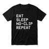 Backrooms Eat Sleep Noclip Repeat Unisex Retro T Shirt 100 Cotton Clothing Fun Short Sleeve Tee Gift Tshirts
