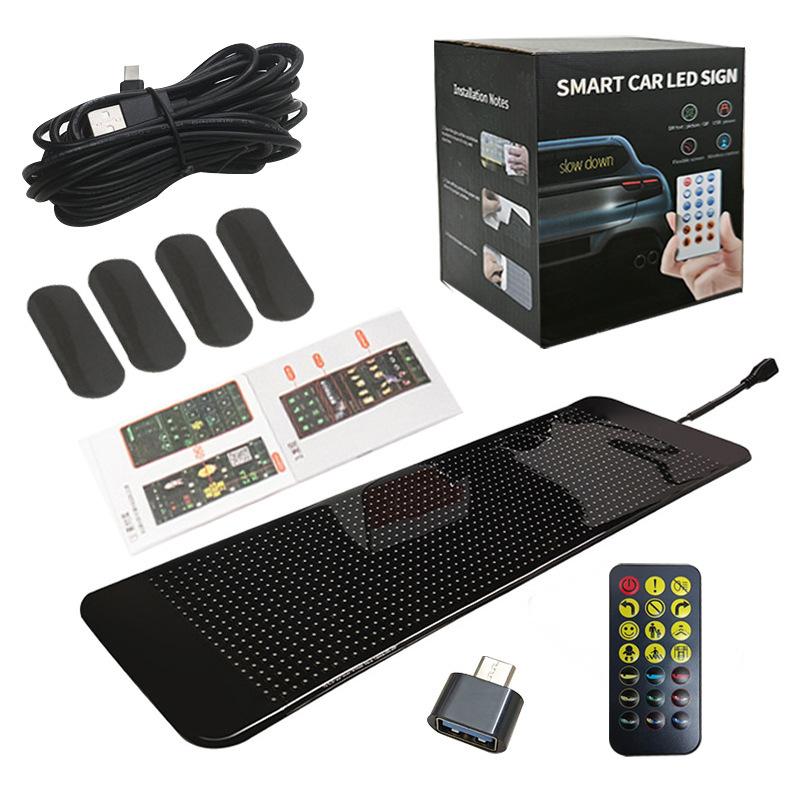 Ďáblovo oko Měkká obrazovka Přenosná nálepka na auto Flexibilní obrazovka APP Editovatelná LED flexibilní obrazovka do auta