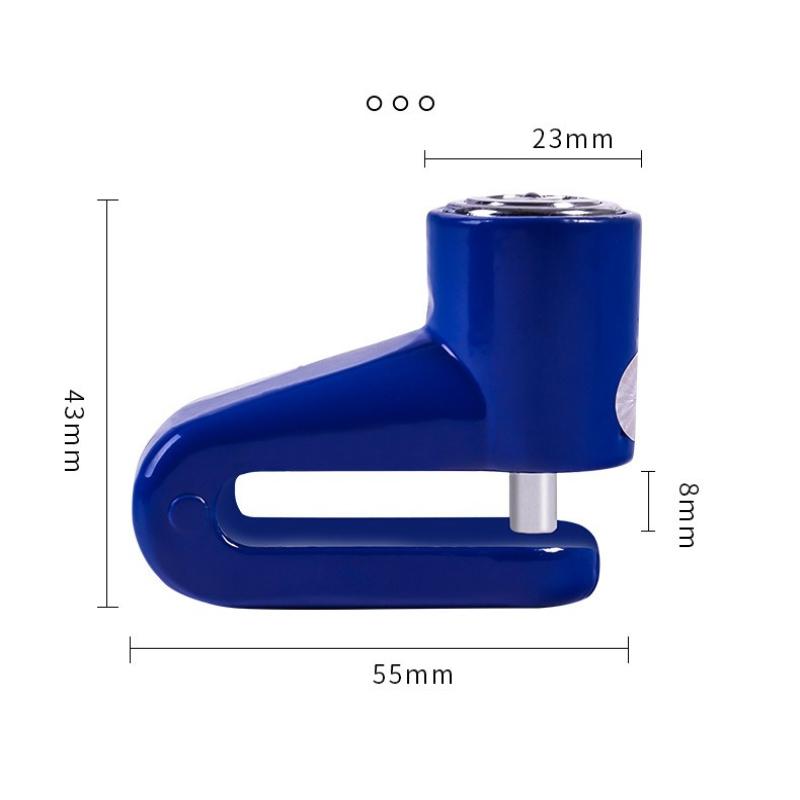 Motorcycle Disc Brake Lock Anti-Theft Security Mountain Bike Durable Keyed Lock Anti Theft  Motorcycle Accessories