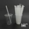 ZISIZ Individually Wrapped Disposable Plastic Straws