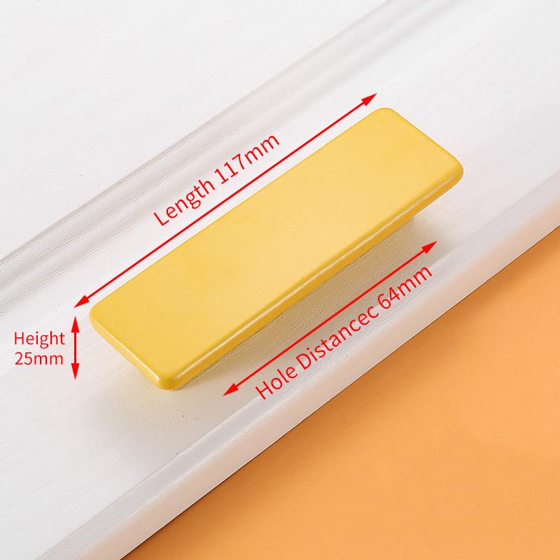 KAK Children Wooden Cabinet Knobs and Handles Kitchen Door Handles Macaron Wardrobe Cupboard Handle Drawer Knobs Furniture Pulls