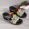 New Women's Cool Slippers, Summer Color Blocked Cand Large Size Cool Slippers