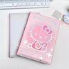 Cartoon Cute Kt Cat Notebook Color Page Schedule Book Portable Pocket Book Students Planner Leather Hand Account Book Gifts