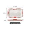 Set di Piatto Rotondo Rosso Ceramica Retrò Doppia Felicità - Piatto Basso, Piatto Piatto, Piatto per Hot Pot, Piatto per Carne, Piatto per Salsa e Piatto per Pesce per Tavola da Ristorante.