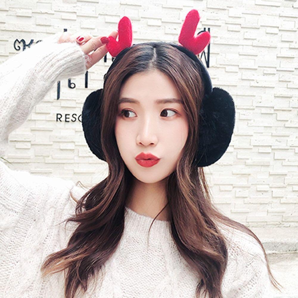 Foldable Earflaps Warm Ear Warmer Winter Plush Earmuffs  for Men Women