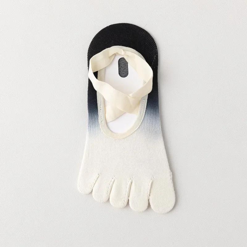 Five-finger Yoga Socks Backless Breathable Bandage Ballet Pilates Socks Women Professional Silicone Non-slip Dance Sports Socks