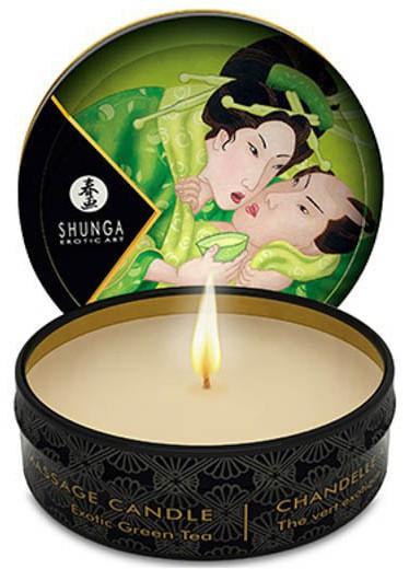 Bougie de Massage Thé Vert - Shunga - Intime