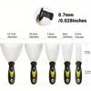 5-pack Spackelspade Skrapa, Rostfritt Stål Spackelspade Skrapa, Tapetskrapa Färgskrapa Verktyg för Spackling av Gips och Lera, Tejpning