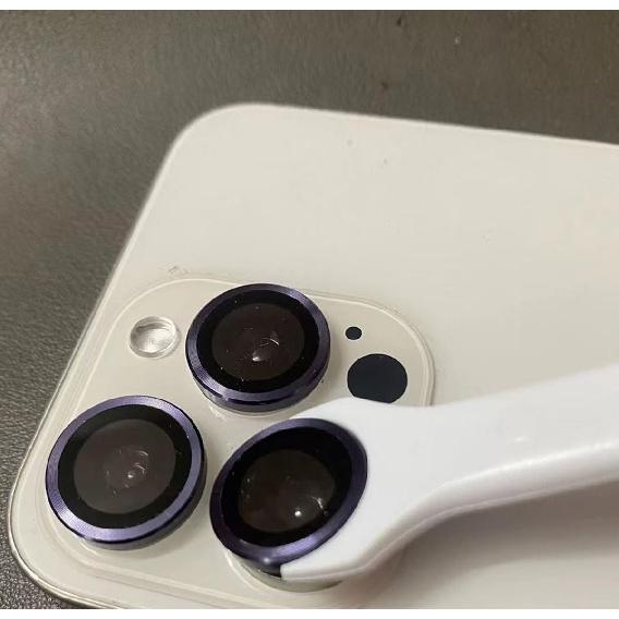 2 Pack Camera Lens Protector Removal Tool for iPhone Glass Lens Alloy Ring Cover Easy Peel Off Remover Cell Phone Kit Accessories - White