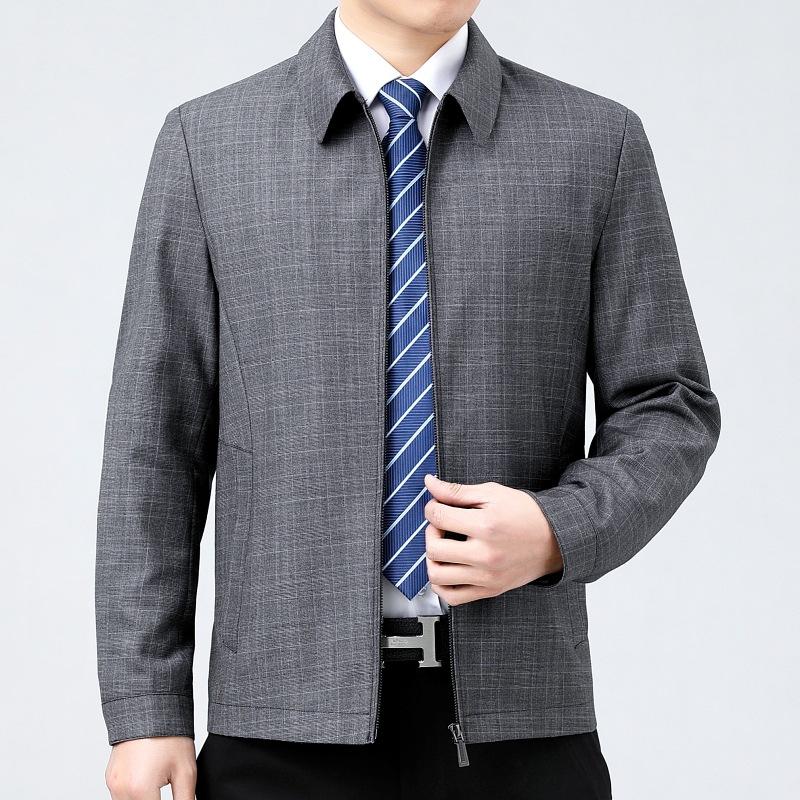 

Весенний мужской пиджак с лацканами, наряд для папы среднего возраста, государственного служащего, руководителя бизнеса 195