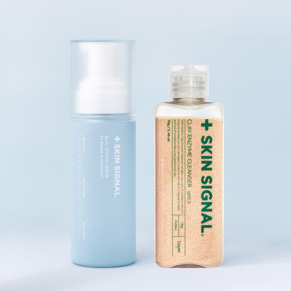 [Pore Cleansing Set] Blue Vitamin Bubble Serum 70ml + Choose 1 of 3 Enzyme Cleanser Green Enzyme Cleanser