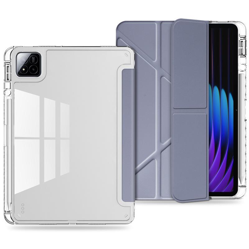 2026 Tablet Case for Xiaomi POCO Pad X1 M1 8 7 6 Pro Redmi Pad 2 Pro SE 11 12.1 8.7 Clear Acrylic Pencil Holder Stand Hard Cover