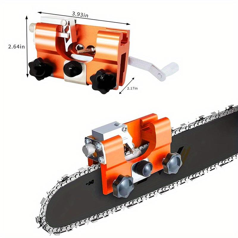 Ausgestattet mit 3/5 Schleifköpfen, handgekurbelten Kettenschleifern, tragbaren Haushalts-Hardware-Werkzeugen, Schleifketten, Ölsägen und Klingenschleifern