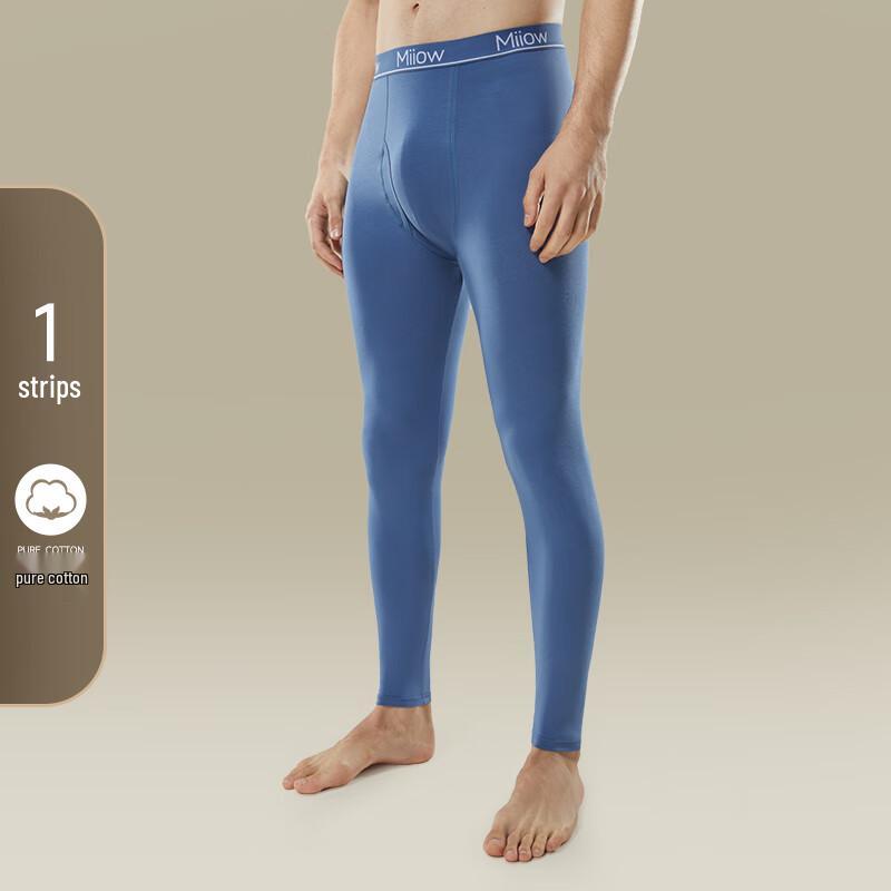 MaoRen Men's Pure Cotton Thin Thermal Base Layer Pants