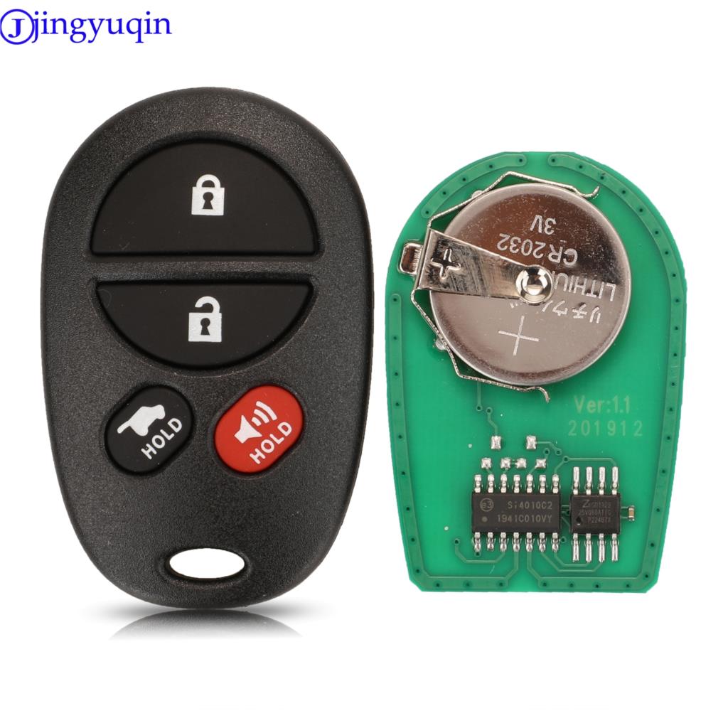 Jingyuqin 315 Mhz Afstandsbediening Autosleutel Voor Toyota Tacoma HIGHLANDER SEQUOIA Sienna Tundra 3/4 Knoppen
