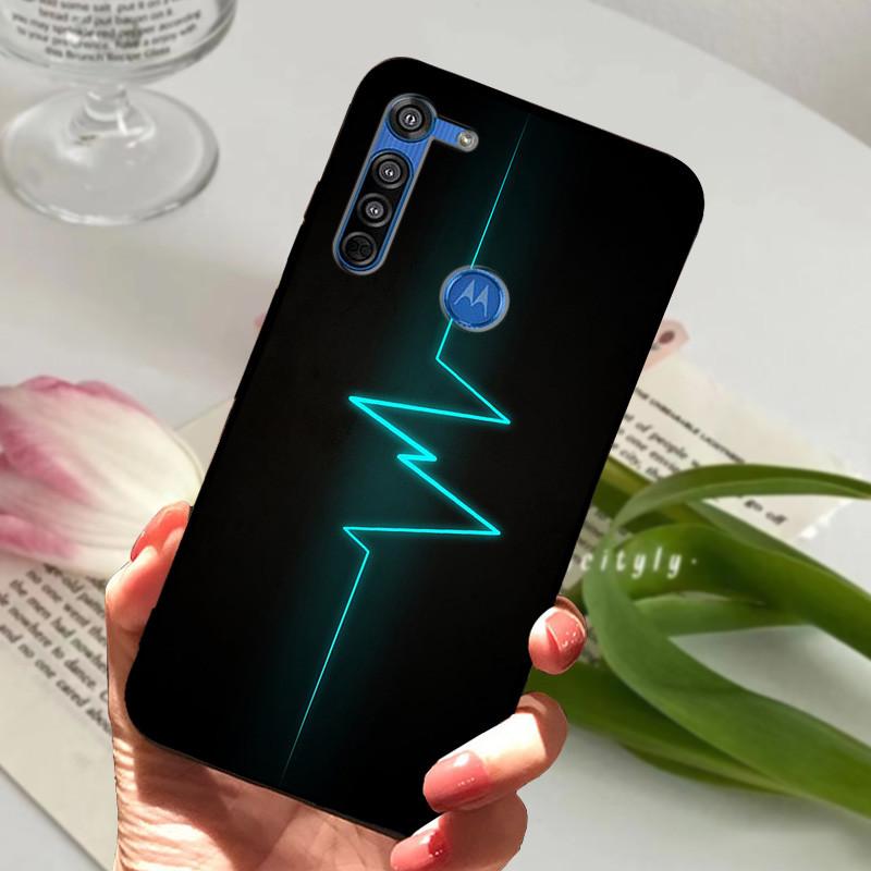 For Motorola Moto G8 Plus Case Black Silicone Cover Case for MOTO G8 Play G 8 Power Lite Fashion TPU Protective Back Cover Shell