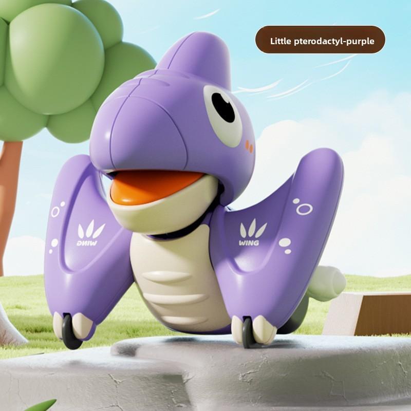 Dinosaur Crawl Toy With Chain Mechanism For Baby Development And Early Learning