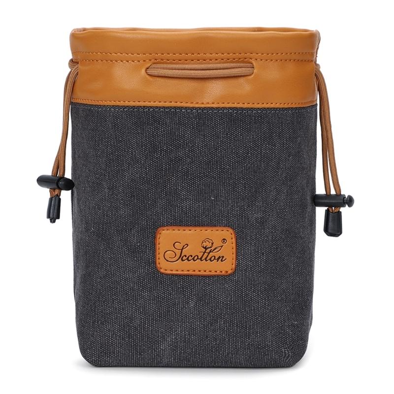 Ergonomic DSLR Camera Drawstring Bag Breathable Padding Multiple Small Compartments For Secure Carrying
