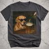 Golden Retriever trinkt Bier Shirt, Lustiges Golden Dog Meme T-Shirt, Bierliebhaber Geschenk, Golden Besitzer Vintage Tee, Albernes Scherzshirt