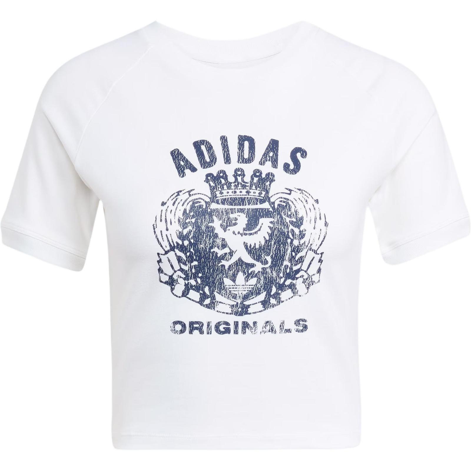 Adidas Originals SS25 Raglan Sleeve T Shirt Women s JZ0851 S