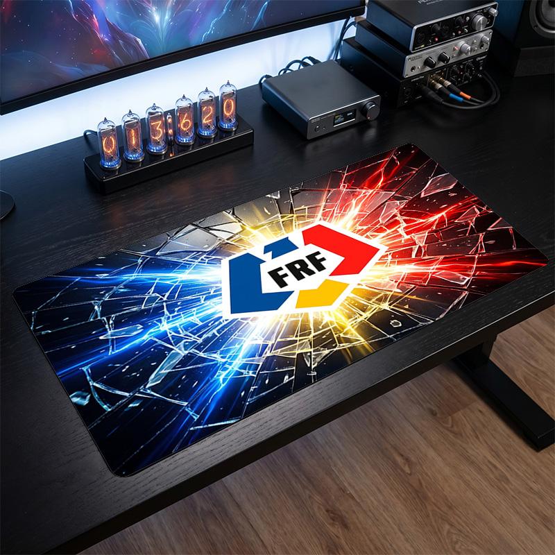 Romania Football Crest Mouse Pad, Extended Non Slip Rubber Desk Mat for Gaming Office Laptop Fan Gift