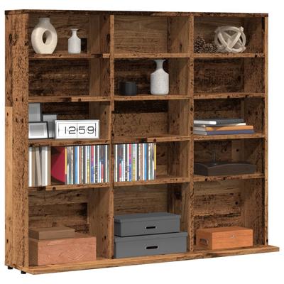 Vidaxl CD Storage Cabinet, Old Wood, Wood-Based Material