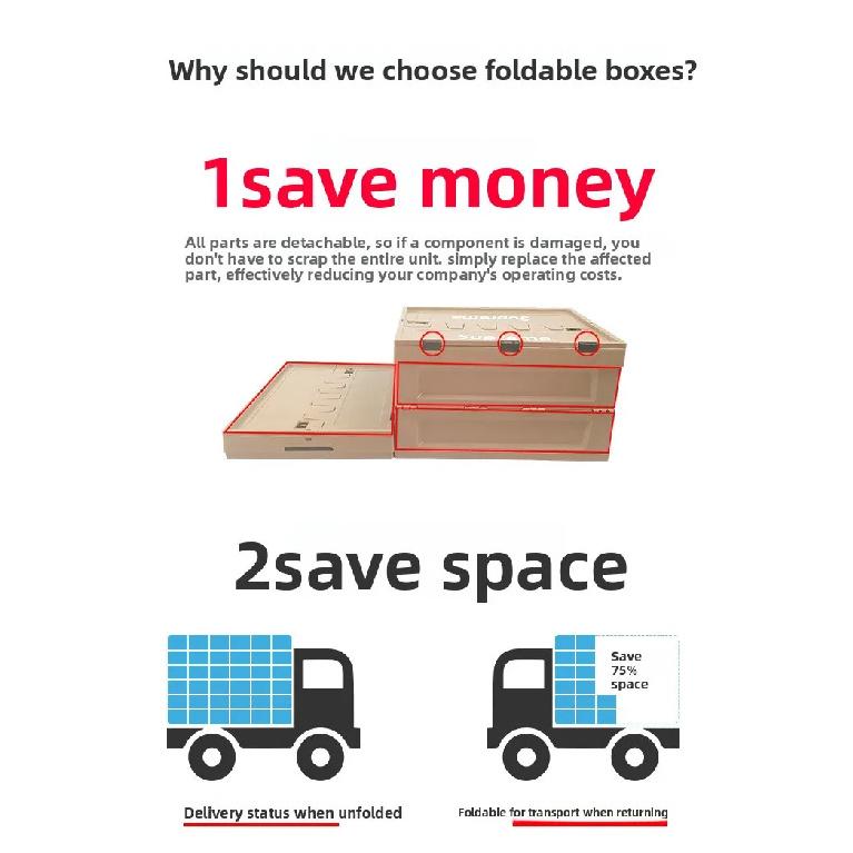 Car-mounted Foldable Storage Box, Camping Flip-top Side-opening Storage Box, Industrial-style Large Plastic Organizer Box