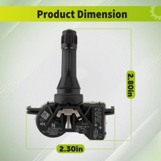 4X Tire Pressure Sensor TPMS 433MHz For Nissan Altima Rogue Qashqai 40700-4CB0A