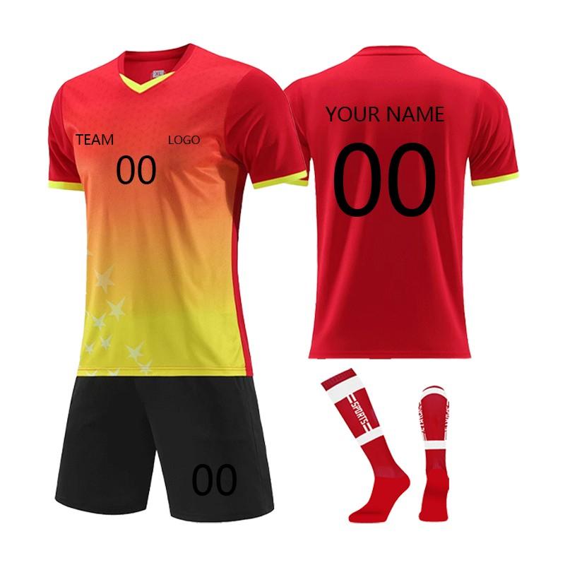 Personlig skjortesett for menn jenter med navnenummer Spesialtilpassede fotballdrakter for gutter treningsdress